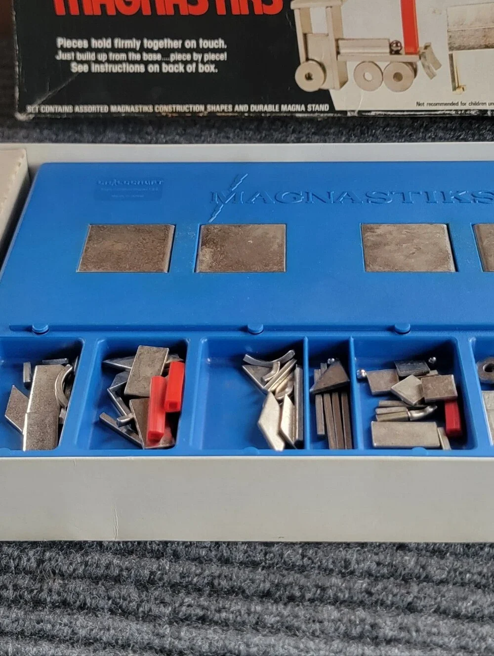 Vintage Magnastiks Game Metal Magnet Making Set, Sensory Toys, Fidget Toys
